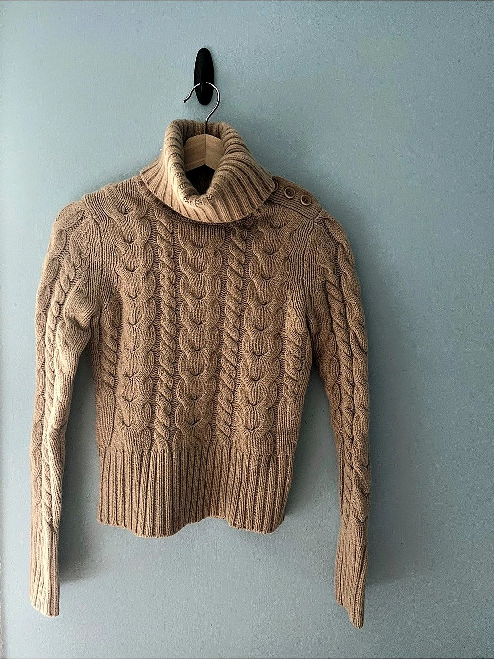 Banana Republic Cable Knit Turtleneck Brown Size XS